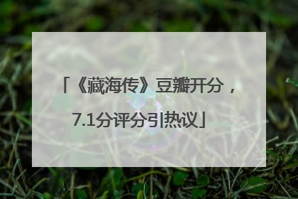 《藏海传》豆瓣开分，7.1分评分引热议