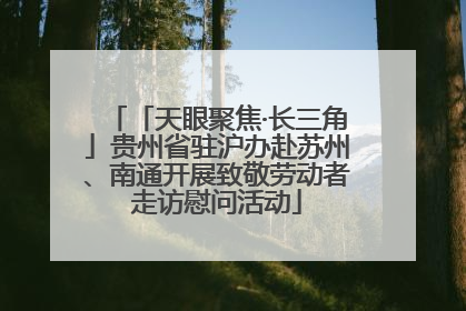 「天眼聚焦·长三角」贵州省驻沪办赴苏州、南通开展致敬劳动者走访慰问活动