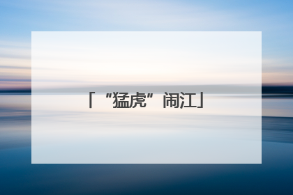 “猛虎”闹江