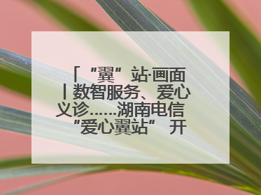 “翼”站·画面丨数智服务、爱心义诊……湖南电信“爱心翼站” 开展各类公益活动