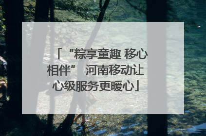 “粽享童趣 移心相伴” 河南移动让心级服务更暖心
