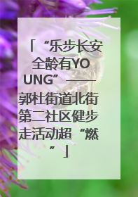 “乐步长安 全龄有YOUNG”——郭杜街道北街第二社区健步走活动超“燃”