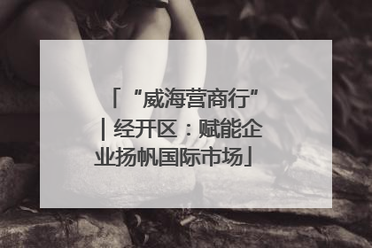 “威海营商行”｜经开区：赋能企业扬帆国际市场