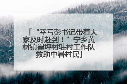 “幸亏彭书记带着大家及时赶到！”宁乡黄材镇崔坪村驻村工作队救助中暑村民
