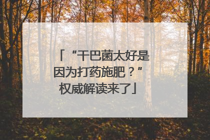 “干巴菌太好是因为打药施肥？”权威解读来了