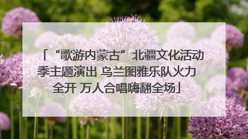 “歌游内蒙古”北疆文化活动季主题演出 乌兰图雅乐队火力全开 万人合唱嗨翻全场