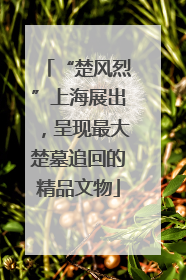 “楚风烈”上海展出，呈现最大楚墓追回的精品文物