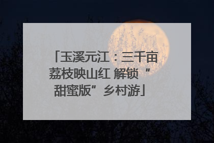玉溪元江：三千亩荔枝映山红 解锁“甜蜜版”乡村游