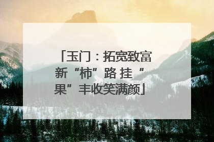 玉门：拓宽致富新“柿”路 挂“果”丰收笑满颜