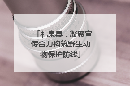 礼泉县：凝聚宣传合力构筑野生动物保护防线