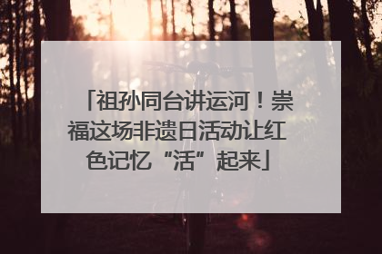 祖孙同台讲运河！崇福这场非遗日活动让红色记忆“活”起来