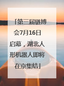 第三届链博会7月16日启幕，湖北人形机器人即将在京集结