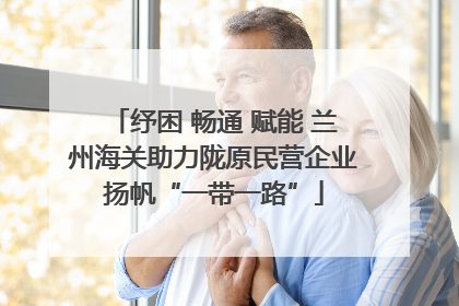 纾困 畅通 赋能 兰州海关助力陇原民营企业扬帆“一带一路”