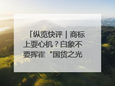 纵览快评｜商标上耍心机？白象不要挥霍“国货之光”的公信力