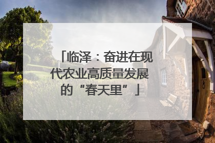 临泽：奋进在现代农业高质量发展的“春天里”