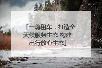一嗨租车：打造全天候服务生态 构建出行放心生态