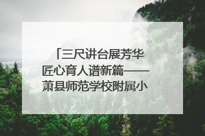 三尺讲台展芳华 匠心育人谱新篇——萧县师范学校附属小学第十三届班主任基本功大赛圆满举办