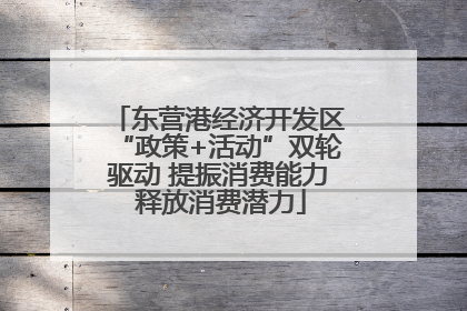 东营港经济开发区“政策+活动”双轮驱动 提振消费能力 释放消费潜力