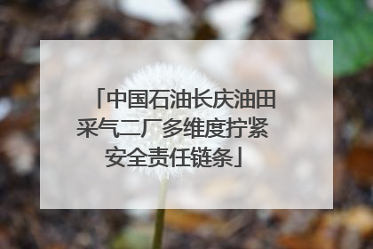 中国石油长庆油田采气二厂多维度拧紧安全责任链条