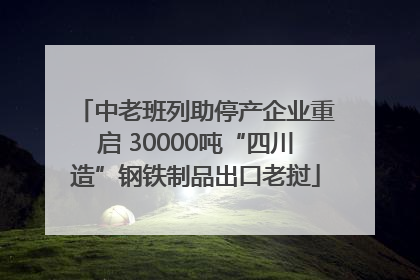 中老班列助停产企业重启 30000吨“四川造”钢铁制品出口老挝