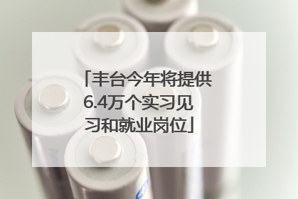 丰台今年将提供6.4万个实习见习和就业岗位