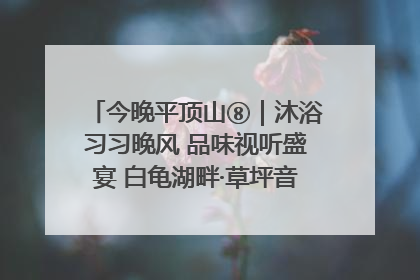 今晚平顶山⑧｜沐浴习习晚风 品味视听盛宴 白龟湖畔·草坪音乐会激情上演