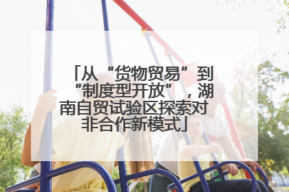 从“货物贸易”到“制度型开放”，湖南自贸试验区探索对非合作新模式