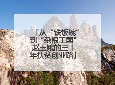 从“铁饭碗”到“杂粮王国” 赵玉娥的三十年扶贫创业路