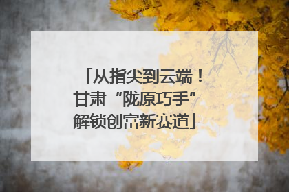 从指尖到云端！甘肃“陇原巧手”解锁创富新赛道