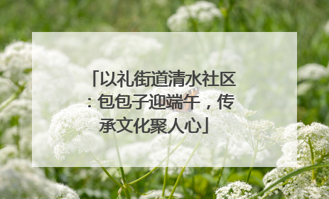 以礼街道清水社区：包包子迎端午，传承文化聚人心