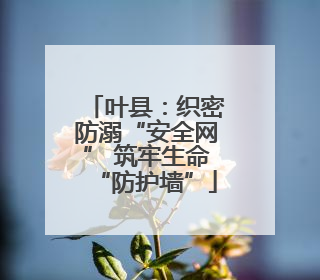 叶县：织密防溺“安全网” 筑牢生命“防护墙”