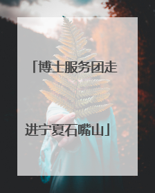 博士服务团走进宁夏石嘴山