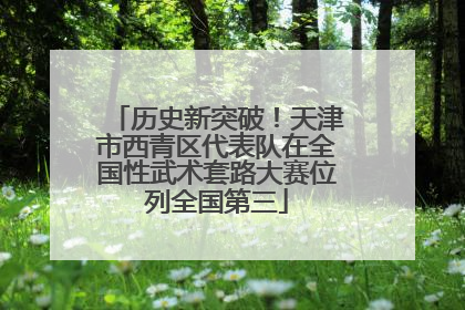 历史新突破！天津市西青区代表队在全国性武术套路大赛位列全国第三