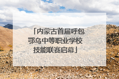 内蒙古首届呼包鄂乌中等职业学校技能联赛启幕