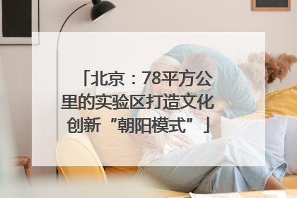 北京：78平方公里的实验区打造文化创新“朝阳模式”