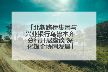 北新路桥集团与兴业银行乌鲁木齐分行开展座谈 深化银企协同发展