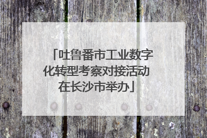 吐鲁番市工业数字化转型考察对接活动在长沙市举办