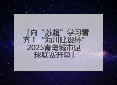 向“苏超”学习看齐！“海川建设杯”2025青岛城市足球联赛开幕