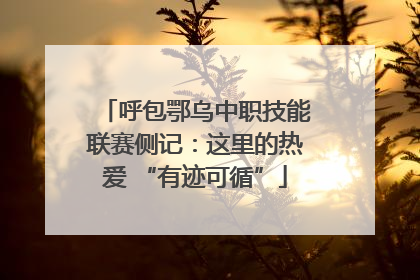 呼包鄂乌中职技能联赛侧记：这里的热爱 “有迹可循”