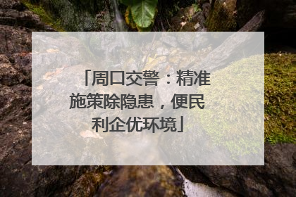 周口交警：精准施策除隐患，便民利企优环境