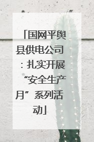 国网平舆县供电公司：扎实开展“安全生产月”系列活动