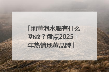 地黄泡水喝有什么功效？盘点2025年热销地黄品牌