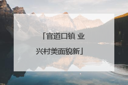 官道口镇 业兴村美面貌新