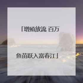 增殖放流 百万鱼苗跃入富春江