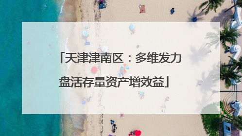 天津津南区：多维发力盘活存量资产增效益