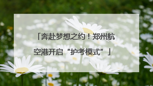 奔赴梦想之约！郑州航空港开启“护考模式”
