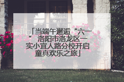 当端午邂逅“六一” 洛阳市洛龙区一实小宜人路分校开启童真欢乐之旅