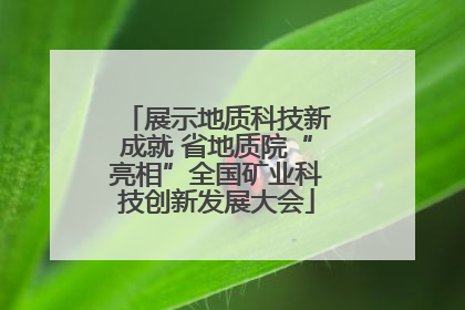 展示地质科技新成就 省地质院“亮相”全国矿业科技创新发展大会