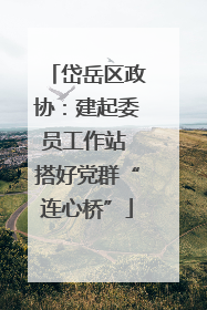 岱岳区政协：建起委员工作站 搭好党群“连心桥”