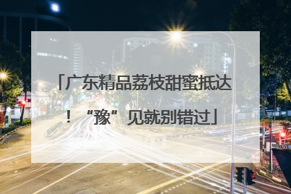 广东精品荔枝甜蜜抵达！“豫”见就别错过